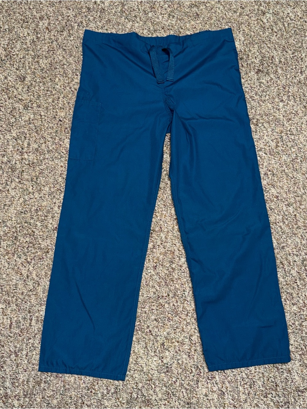 Women's size medium scrub pants work pants Teal Drawstring Work Pants Cherokee
